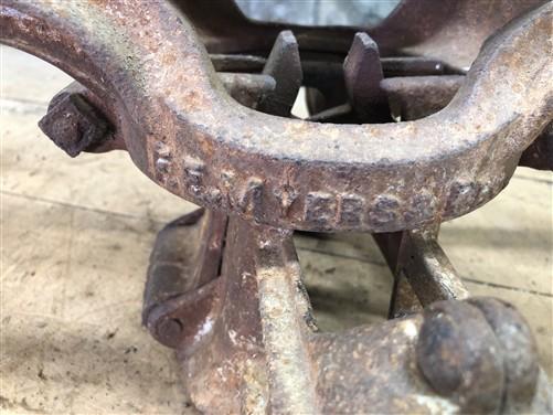 Myers OK Unloader Hay Trolley, Cast Iron Barn Carrier Rustic Vintage Farm Tool H