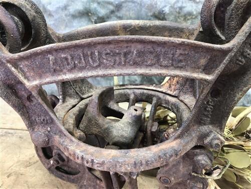 Adjustable Junior Louden Hay Trolley, Cast Iron Antique Pulley Barn Carrier C