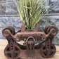 Louden Hay Trolley, Cast Iron Antique Pulley Barn Carrier Rustic Tool E