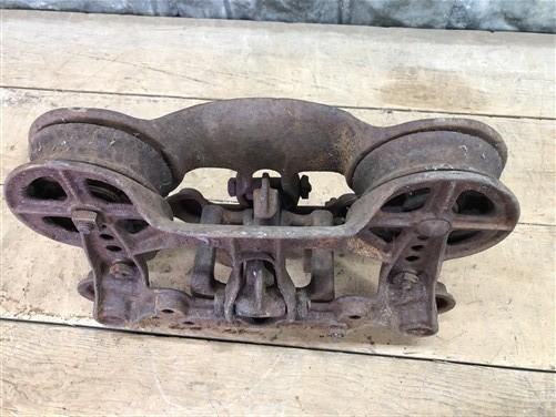 Louden Hay Trolley, Cast Iron Antique Pulley Barn Carrier Rustic Tool E