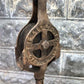 Cast Iron Antique Vintage Pulley, Hay Trolley Carrier Rustic Farm Country A28