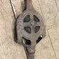Cast Iron Antique Vintage Pulley, Hay Trolley Carrier Rustic Farm Country A28