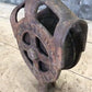 Cast Iron Antique Vintage Pulley, Hay Trolley Carrier Rustic Farm Country A28