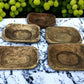 5 Small Wooden Dough Bowls, Carved Wood Trencher, Rustic Home Decor, Farmhouse