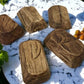 5 Small Wooden Dough Bowls, Carved Wood Trencher, Rustic Home Decor, Farmhouse