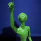 Alien Statue, Green Space Men, UFO Extraterrestrial Alien Art, Cast Aluminum, K