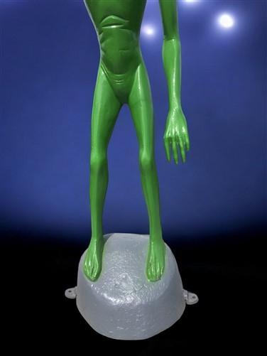 Alien Statue, Green Space Men, UFO Extraterrestrial Alien Art, Cast Aluminum, K