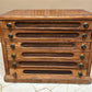 6 Drawer Architect's Flat File Cabinet, Vintage Oak Blueprint Storage File Chest