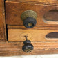 6 Drawer Architect's Flat File Cabinet, Vintage Oak Blueprint Storage File Chest