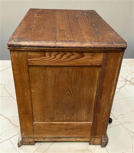 6 Drawer Architect's Flat File Cabinet, Vintage Oak Blueprint Storage File Chest
