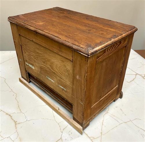 6 Drawer Architect's Flat File Cabinet, Vintage Oak Blueprint Storage File Chest