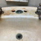 Pedestal Sink, Vintage Cream Porcelain Bathroom Fixture, Architectural Salvage