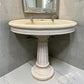 Pedestal Sink, Vintage Cream Porcelain Bathroom Fixture, Architectural Salvage