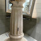 Pedestal Sink, Vintage Cream Porcelain Bathroom Fixture, Architectural Salvage