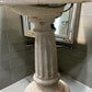 Pedestal Sink, Vintage Cream Porcelain Bathroom Fixture, Architectural Salvage