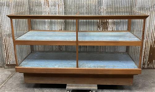 Oak Display Case, Vintage Oak Store Counter Cigar Tobacco Humidor Glass Showcase