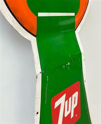 The Uncola Sign, Vintage 1976 7Up One Sided Advertising Sign, Soda Soft Drink A