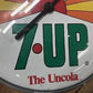 7UP Seven UP Glass Face Thermometer, Vintage Thermometer Advertising Sign Soda