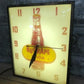 NuGrape Soda Lighted Bubble Glass Clock, Vintage Swihart Soda Advertising Sign