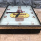NuGrape Soda Lighted Bubble Glass Clock, Vintage Swihart Soda Advertising Sign