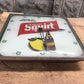 Enjoy Squirt Soda Lighted Bubble Glass Clock, Vintage Soda Pop Advertising Sign