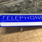Lighted Telephone Sign, Vintage Western Electric Telephone Phone Booth Sign