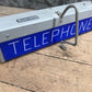 Lighted Telephone Sign, Vintage Western Electric Telephone Phone Booth Sign