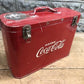Drink Coca Cola Bottle Cooler, Vintage Metal Picnic Ice Chest, Bottle Opener