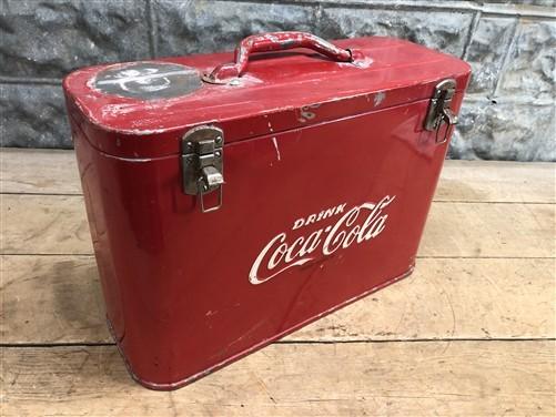 Drink Coca Cola Bottle Cooler, Vintage Metal Picnic Ice Chest, Bottle Opener