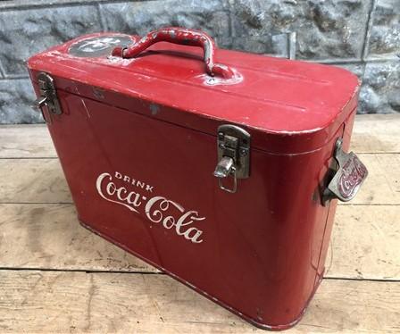 Drink Coca Cola Bottle Cooler, Vintage Metal Picnic Ice Chest, Bottle Opener