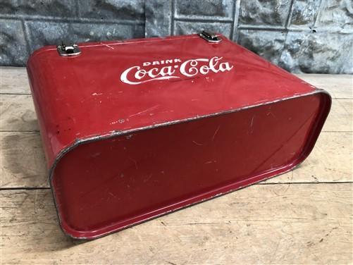 Drink Coca Cola Bottle Cooler, Vintage Metal Picnic Ice Chest, Bottle Opener
