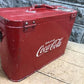 Drink Coca Cola Bottle Cooler, Vintage Metal Picnic Ice Chest, Bottle Opener