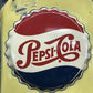 1955 Pepsi Cola Thermometer, Vintage Metal Soda Pop Advertising Sign