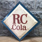 RC Cola Royal Crown Cola Diamond Sign, Vintage Metal Soda Pop Advertising Sign