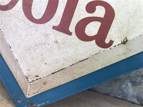 RC Cola Royal Crown Cola Diamond Sign, Vintage Metal Soda Pop Advertising Sign