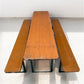 Vintage German Oktoberfest Beer Garden Table & Bench, Wood Outdoor Set B56