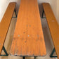 Vintage German Oktoberfest Beer Garden Table & Bench, Wood Outdoor Set B56