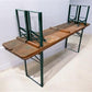 Vintage German Oktoberfest Beer Garden Table & Bench, Wood Outdoor Set B56