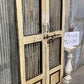 Vintage Indian Garden Gates, Carved Metal Teak Doors, Architectural Reclaim A100
