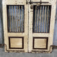 Vintage Indian Garden Gates, Carved Metal Teak Doors, Architectural Reclaim A100