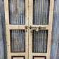 Vintage Indian Garden Gates, Carved Metal Teak Doors, Architectural Reclaim A100