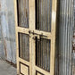 Vintage Indian Garden Gates, Carved Metal Teak Doors, Architectural Reclaim A100