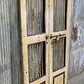 Vintage Indian Garden Gates, Carved Metal Teak Doors, Architectural Reclaim A100