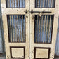 Vintage Indian Garden Gates, Carved Metal Teak Doors, Architectural Reclaim A100