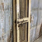 Vintage Indian Garden Gates, Carved Metal Teak Doors, Architectural Reclaim A100
