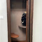 Vintage Telephone Booth, Phone Booth Enclosure Cabinet Glass Doors, Keokuk, Iowa