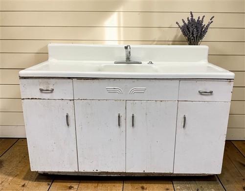 Youngstown "Thrifter" Farmhouse Sink, Vintage Dual Drainboard Utility Sink