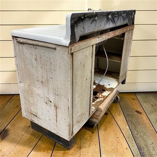 Youngstown "Thrifter" Farmhouse Sink, Vintage Dual Drainboard Utility Sink