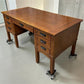 5' Executive Double Pedestal Desk, Vintage Home Office Desk, Computer Desk