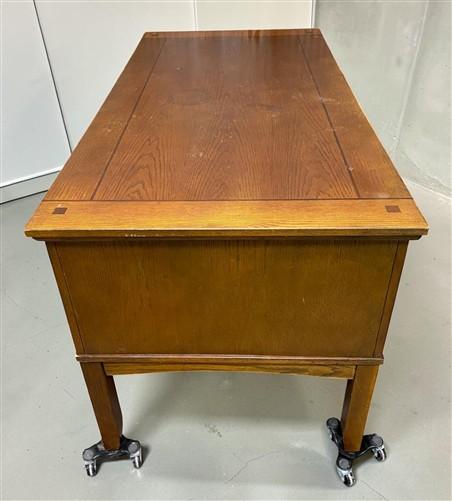 5' Executive Double Pedestal Desk, Vintage Home Office Desk, Computer Desk